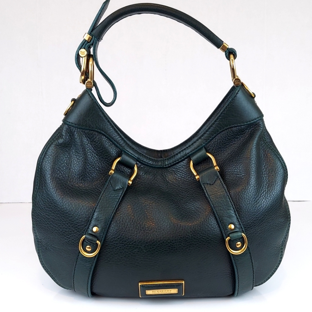 Like New! Burberry Beautiful Leather Shoulder Hobo